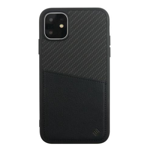 Apple iPhone 11/XR Hard-Cover CARBON BACK SHELL black